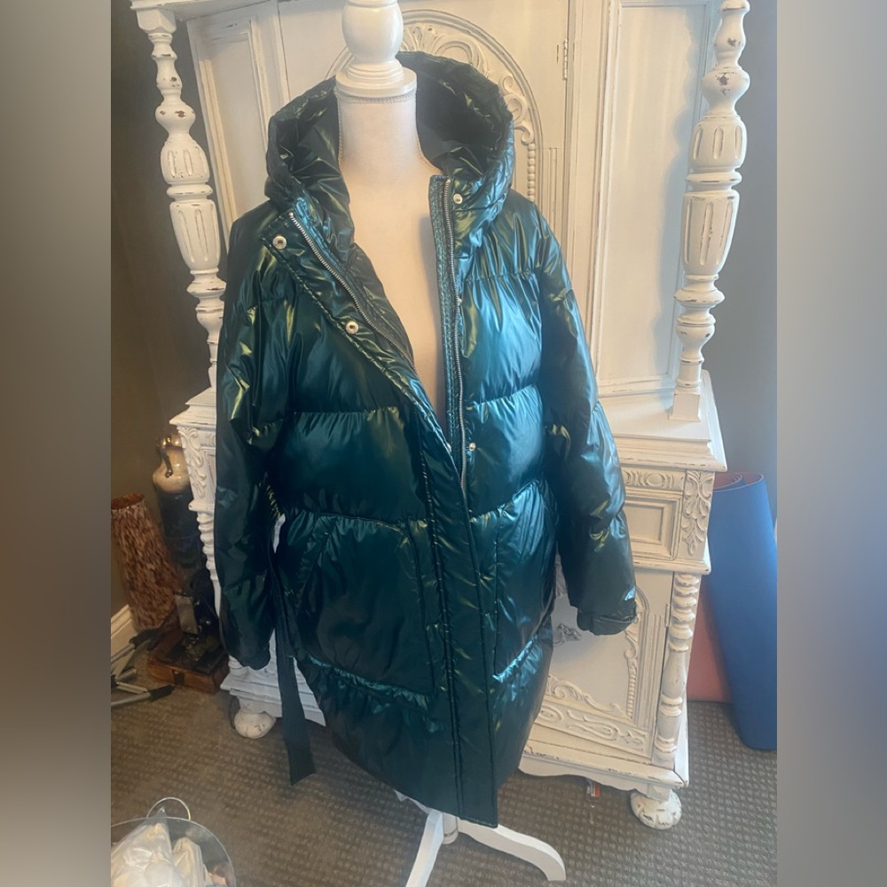 Emerald Green Puffer Jacket